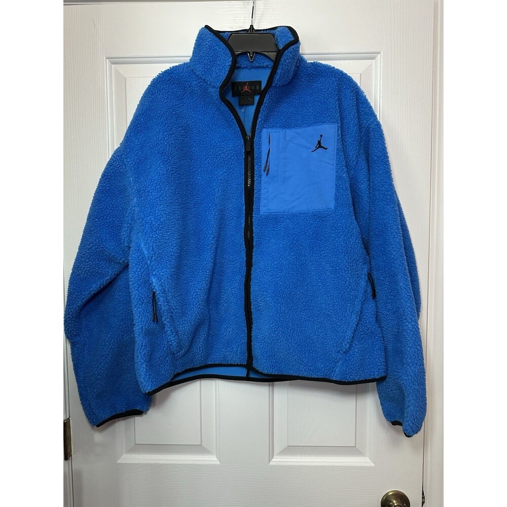 Size M Nike Jordan Jumpman Full-Zip Sherpa Fleece Jacket Men’s HV0778-406 NEW